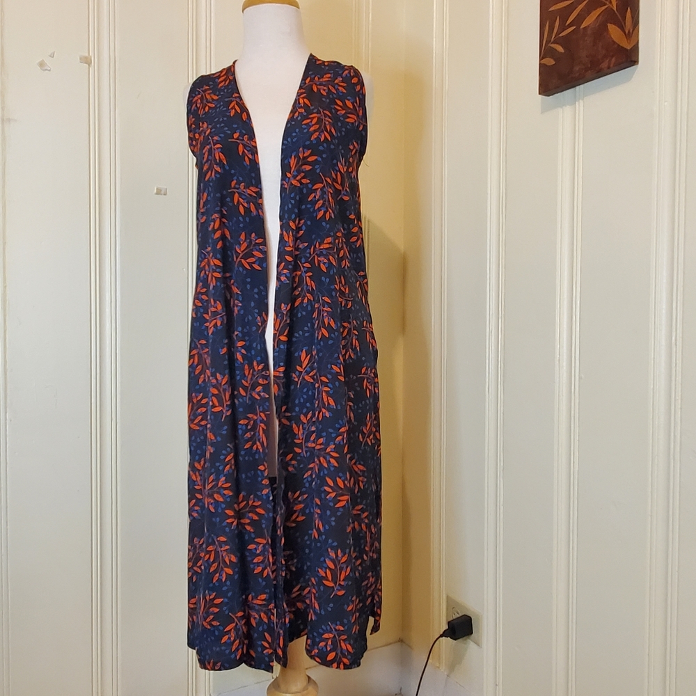 Lularoe Cover Up in Red Floral